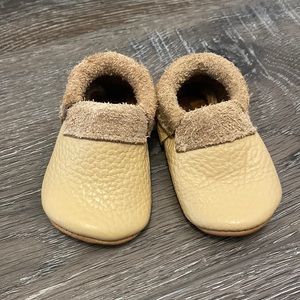 Baby leather moccasins